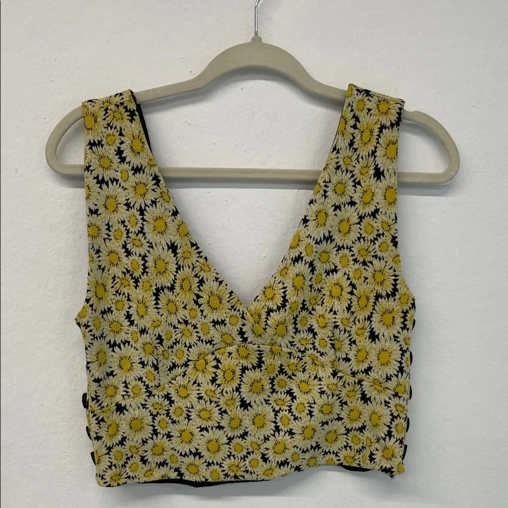 Maeve Anthrologie Daisy Crop Top - Picture 1 of 4